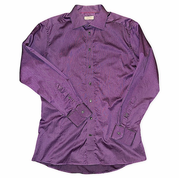 ETON of Sweden Contemporary Fit Dress Shirt Purple - Picture 1 of 7